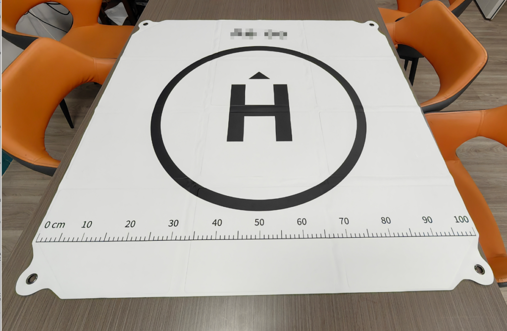 Drone landing pad for DJI Air 2S field use, providing a clear and stable takeoff and landing area.