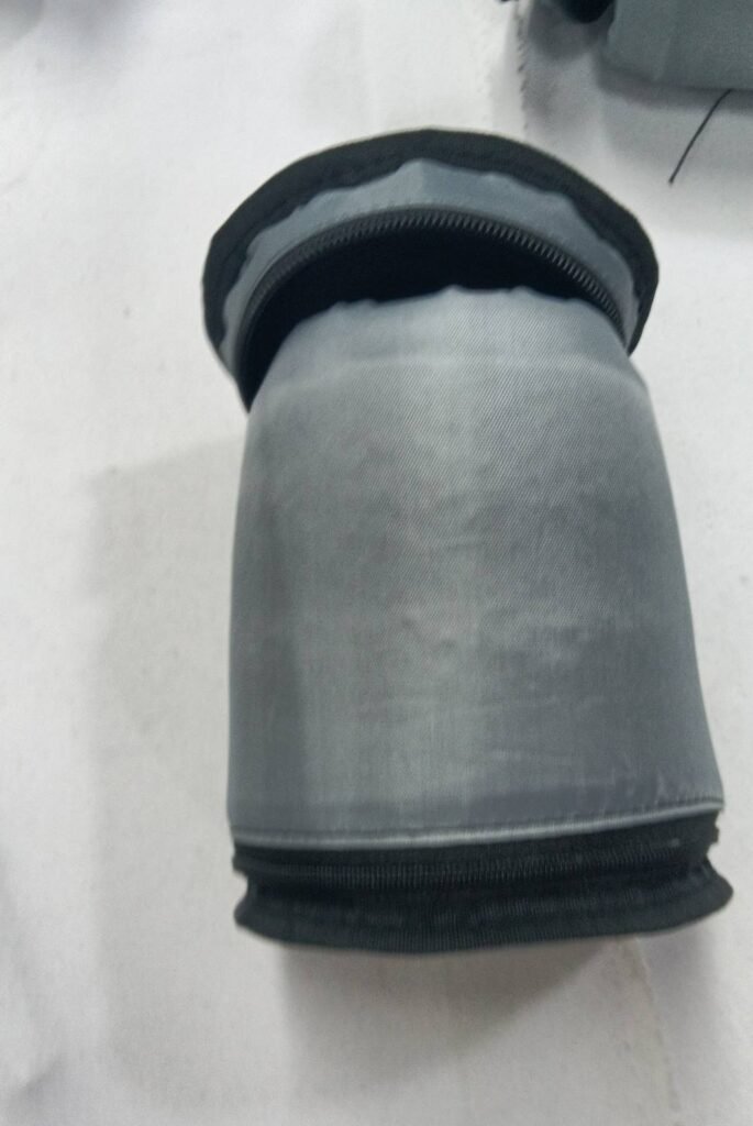 Prototype protective case showing formed padding, reinforced edges and compact construction for OEM camera or drone accessory development.